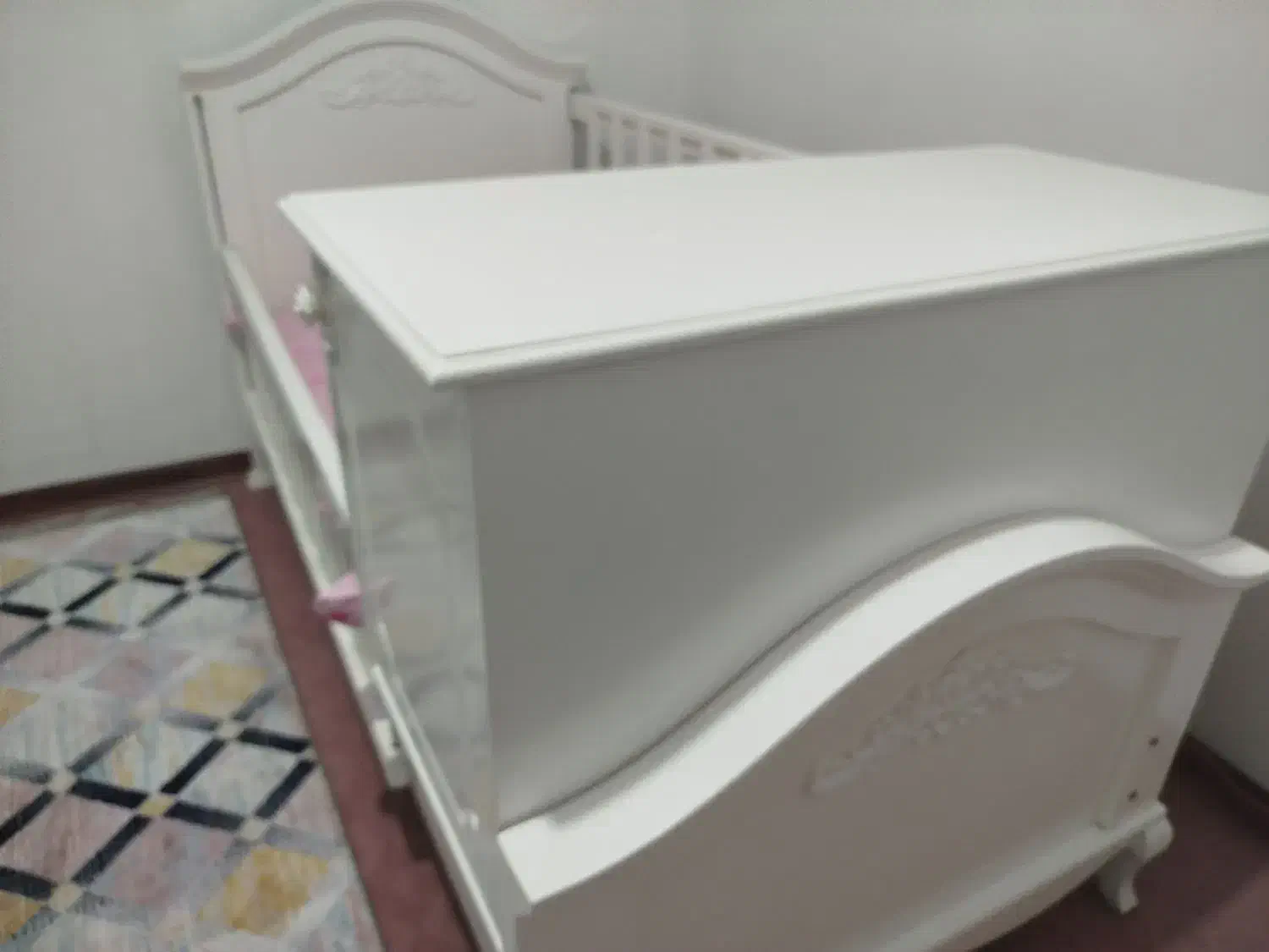 تخت خواب کودک و نوجوان حفاظ دار بدون تشک|تخت و سرویس خواب|گنبد کاووس, |دیوار