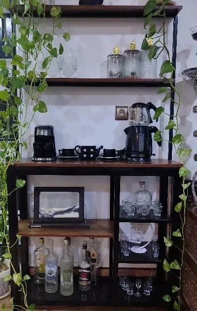 استند بار فلزی|کتابخانه، شلف، قفسه‌های دیواری|فلاورجان, |دیوار