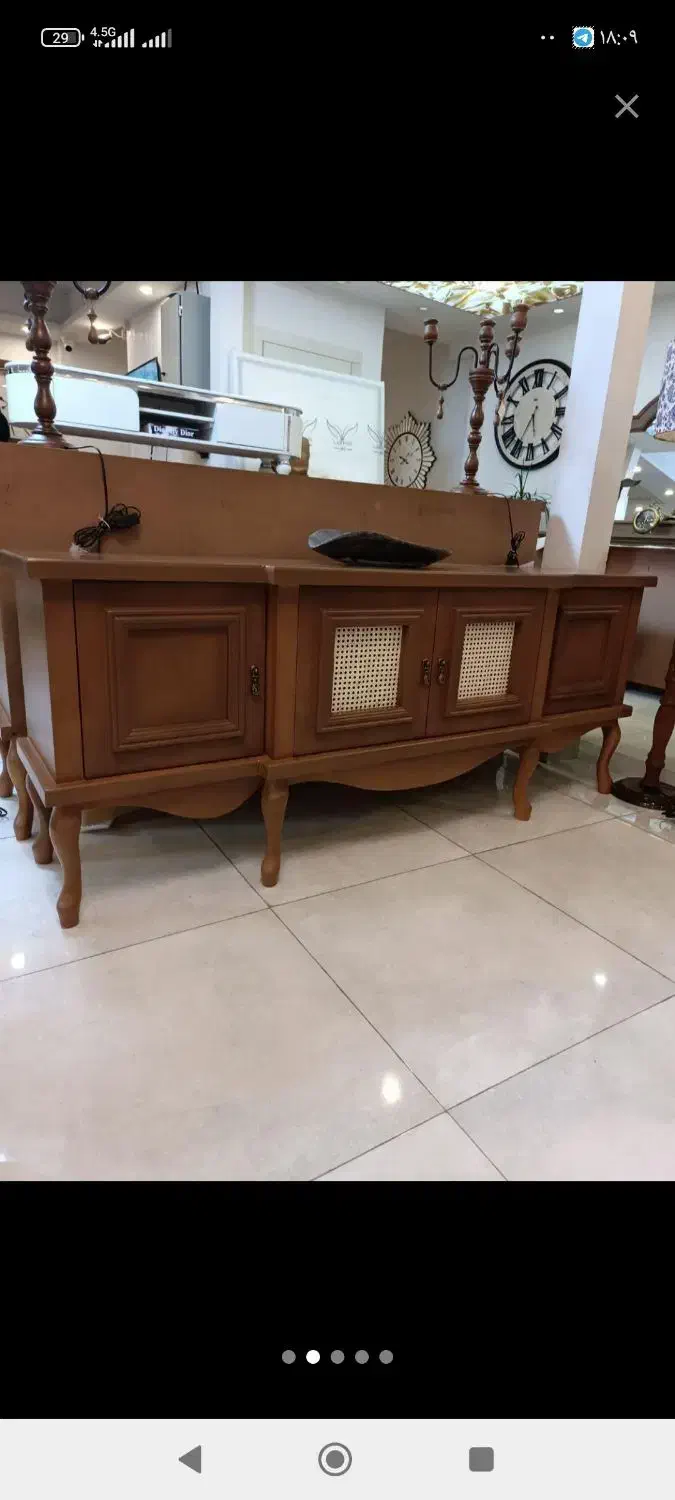 آینه کنسول میز تی وی مدل بلوط|بوفه، ویترین، کنسول|رشت, استقامت ۱|دیوار