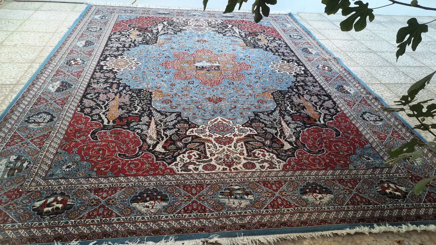 فرش۱۲ متری ۵۰۰ شانه ستاره طلایی دلیجان|فرش|قم, نیروگاه|دیوار