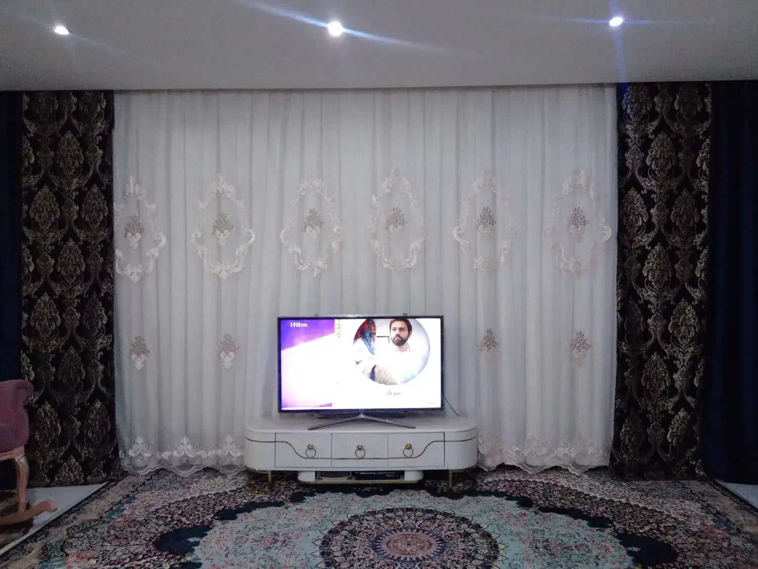 پرده کامل با والان|پرده، رانر، رومیزی|نسیمشهر, |دیوار