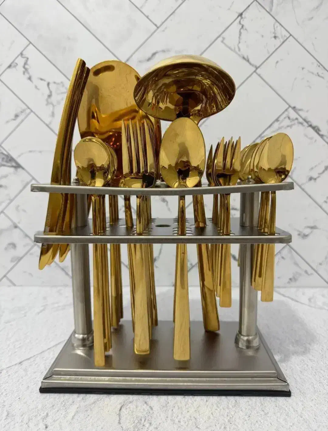 سرویس قاشق چنگال ۳۸پارچه لایف اسمایل|ظروف سرو و پذیرایی|آغاجاری, |دیوار