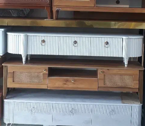 کنسول و میز تلوزیون حصیری بامبو|بوفه، ویترین، کنسول|اردبیل, |دیوار