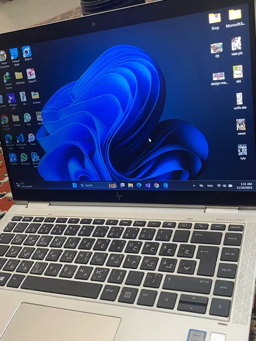 لپ تاپ hp نسل ۸ رم ۱۶|رایانه همراه|اهواز, امانیه|دیوار