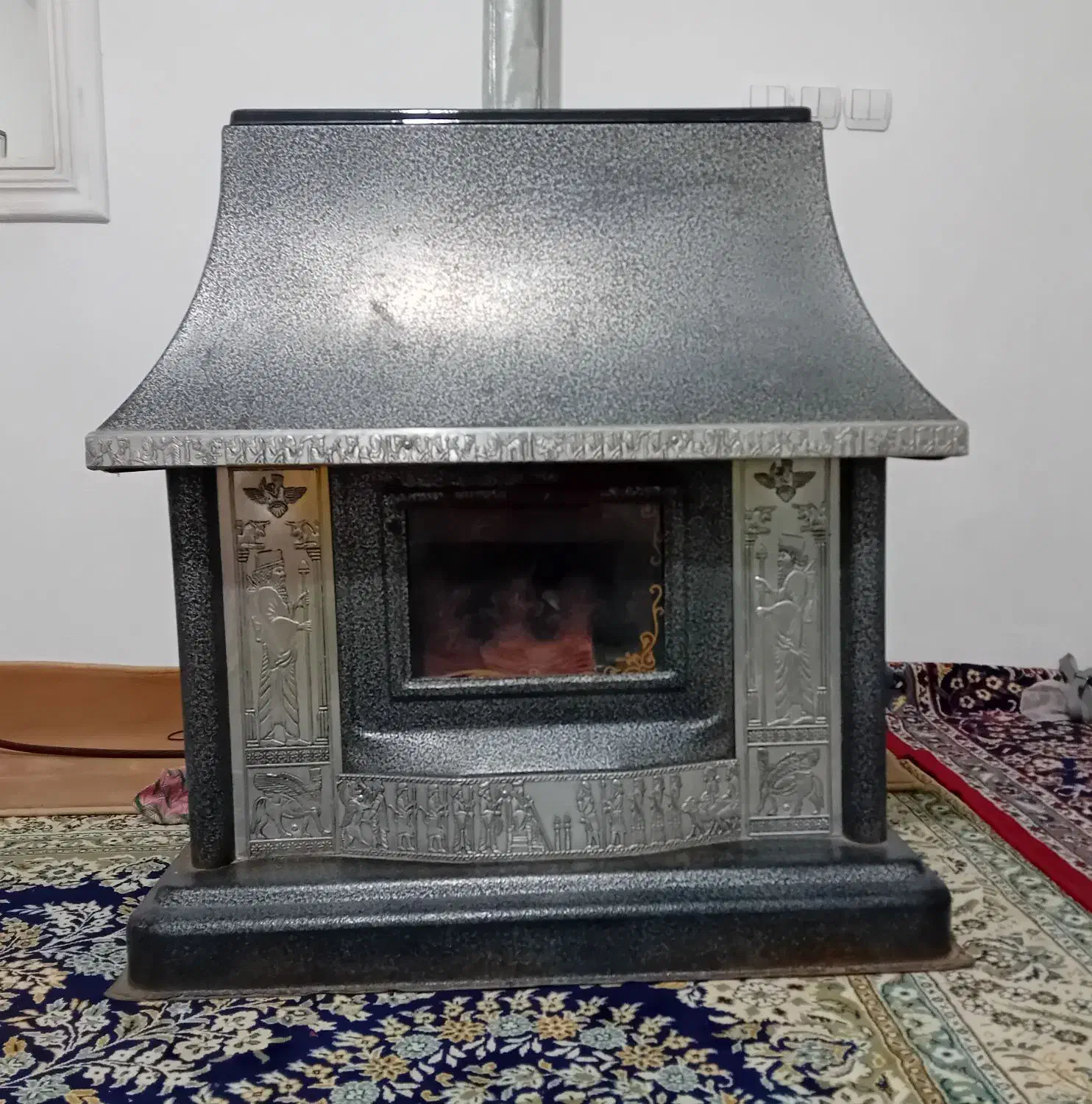 بخاری طرح شومینه ای آیسان  سالم|بخاری، هیتر، شومینه|اسلام‌شهر, چیچکلو|دیوار