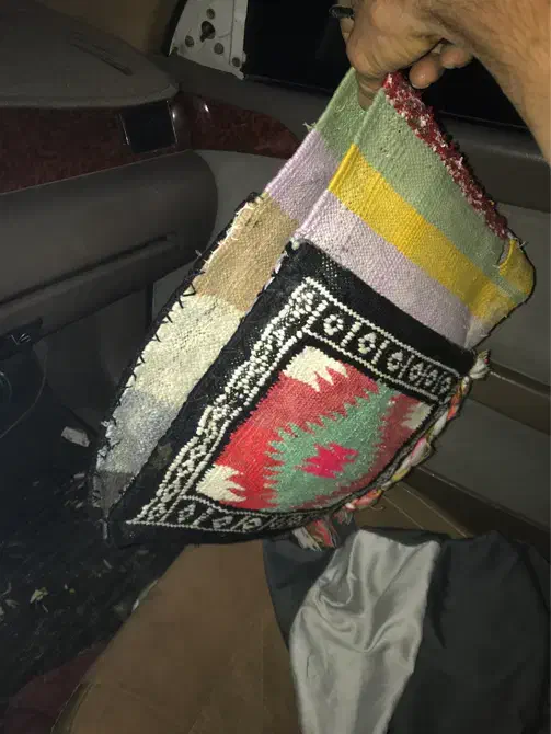 خورجین کوچیک دستباف خوشگل کم کار|گلیم، جاجیم، گبه|قم, سید معصوم|دیوار