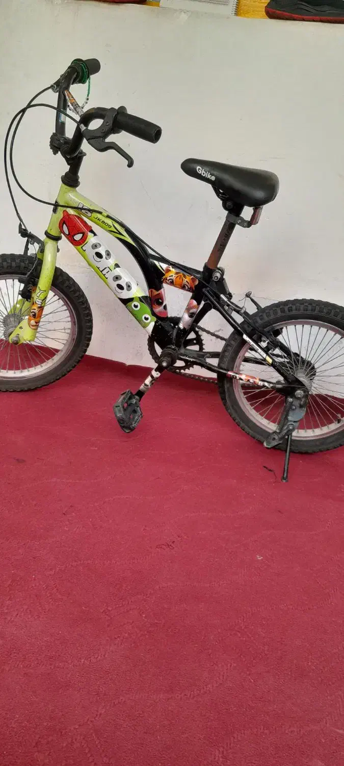 دوچرخه 16 کاملا سالم سبز رنگ|دوچرخه، اسکیت، اسکوتر|قدس, شهر‌قدس|دیوار