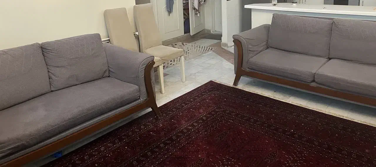 مبل راحتی ۵نفره دوتا کاناپه راحتی رنگ طوسی|مبلمان خانگی و میز عسلی|تهران, مدائن|دیوار