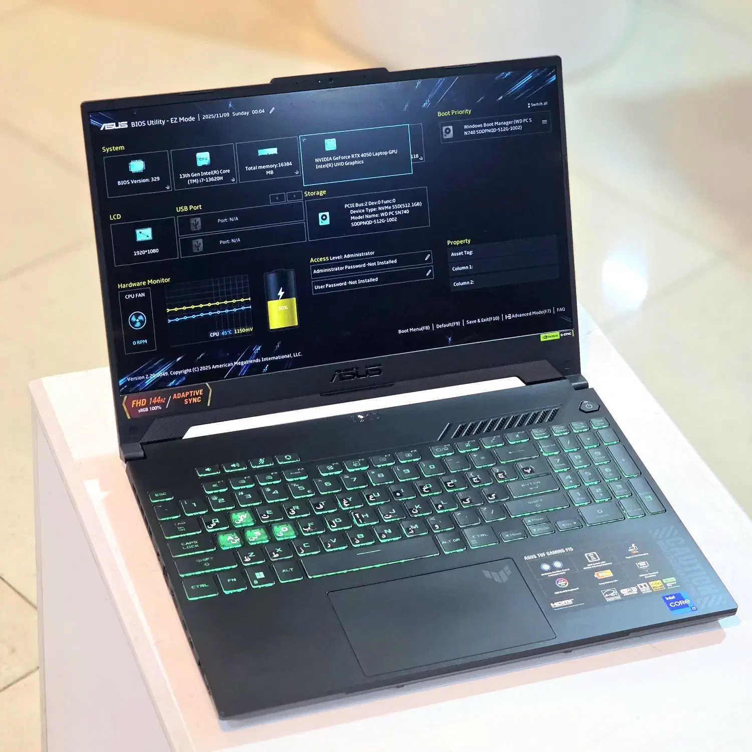 لپتاپ حرفه ای ایسوس TUF FX507VU ASUS|رایانه همراه|شیراز, ملاصدرا|دیوار