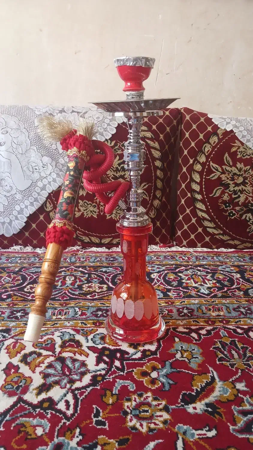 قلیان برنجی آبکاری شده|صنایع دستی و سایر لوازم تزئینی|قم, حنیف نژاد|دیوار