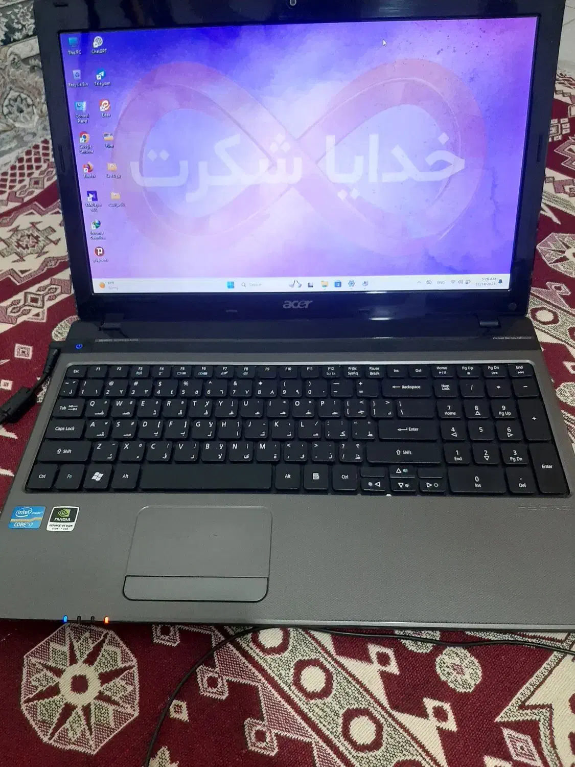 لپ تاپ بسیار تمیز Acer Aspire 5750|رایانه همراه|اراک, |دیوار