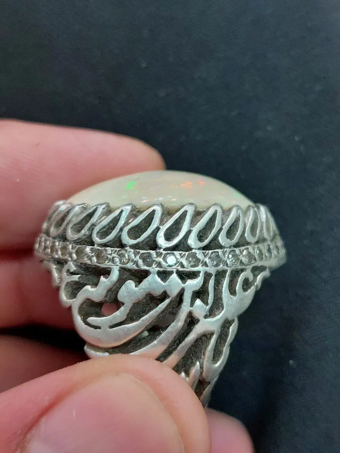 انگشتر اوپال رکاب خط|زیورآلات و اکسسوری|قم, وادی السلام|دیوار