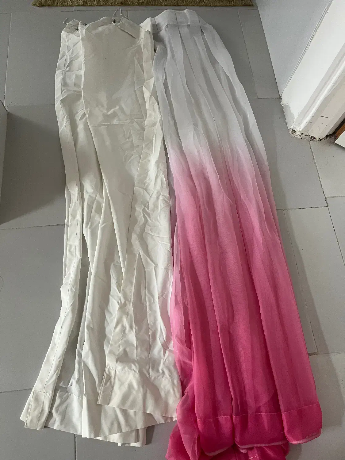 پرده حریر با آستر زیر پرده و میل پرده|پرده، رانر، رومیزی|رشت, کوی مهر|دیوار