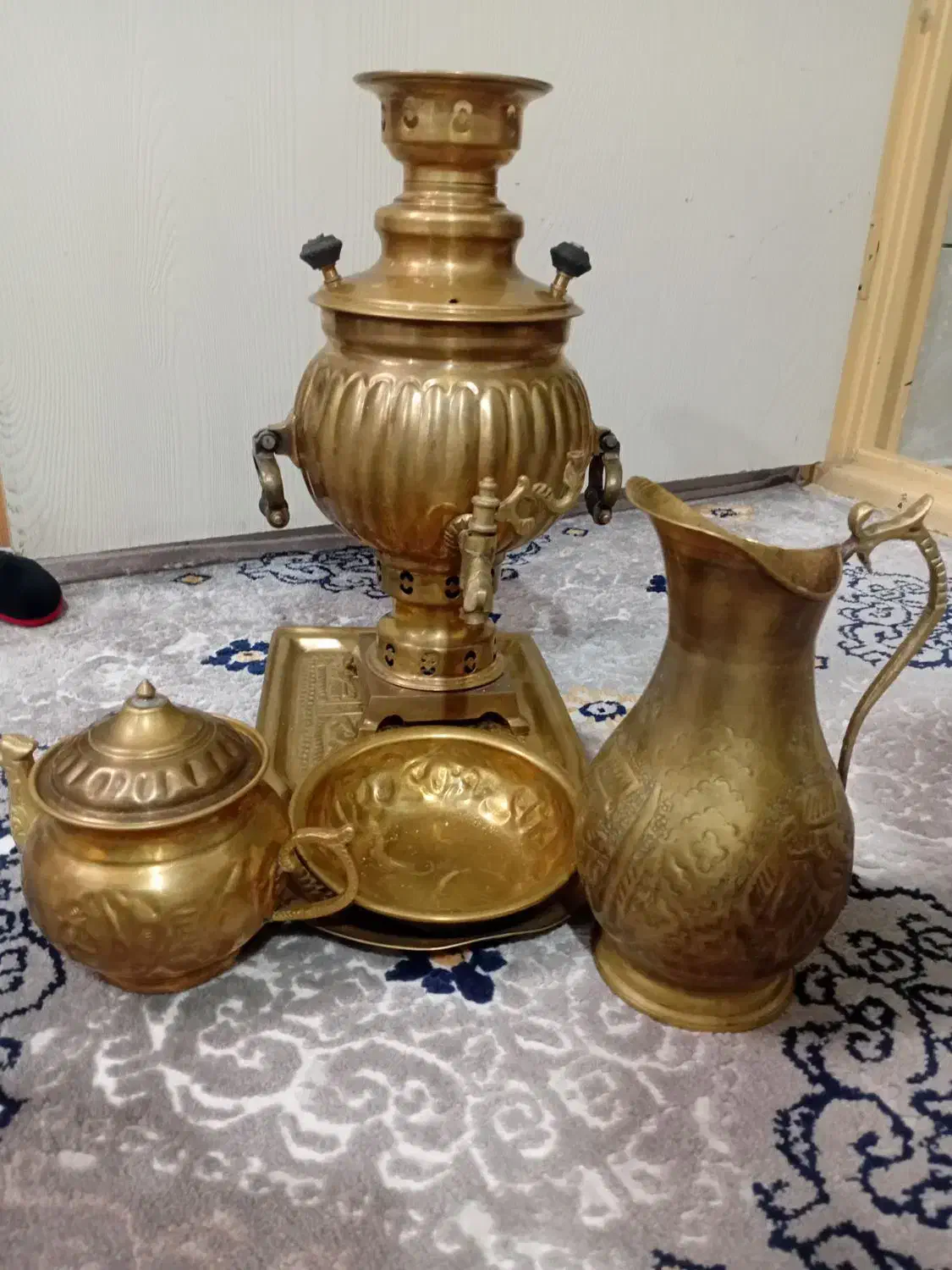 سماور ذغالی مسی|سماور، چای‌ساز، قهوه‌ساز|شاهرود, |دیوار