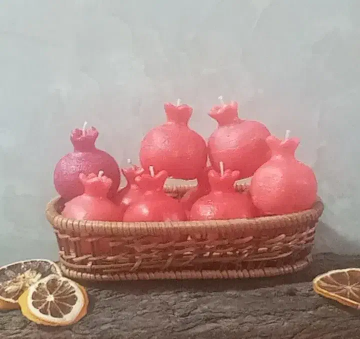 شمع انار (یلدا)|صنایع دستی و سایر لوازم تزئینی|رفسنجان, |دیوار