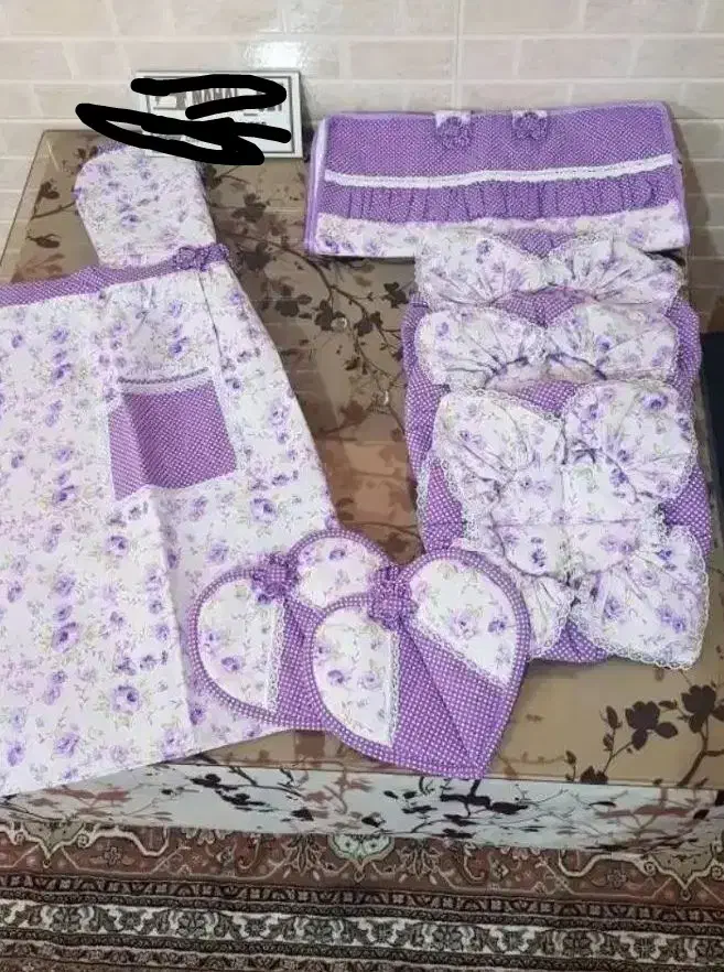 سرویس دغمکنی|سفره، حوله، دستمال آشپزخانه|قرچک, زیبا شهر|دیوار