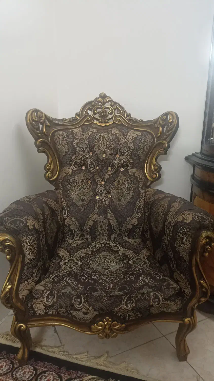 مبل 9نفره کارکرده|مبلمان خانگی و میز عسلی|چهاردانگه (تهران), |دیوار