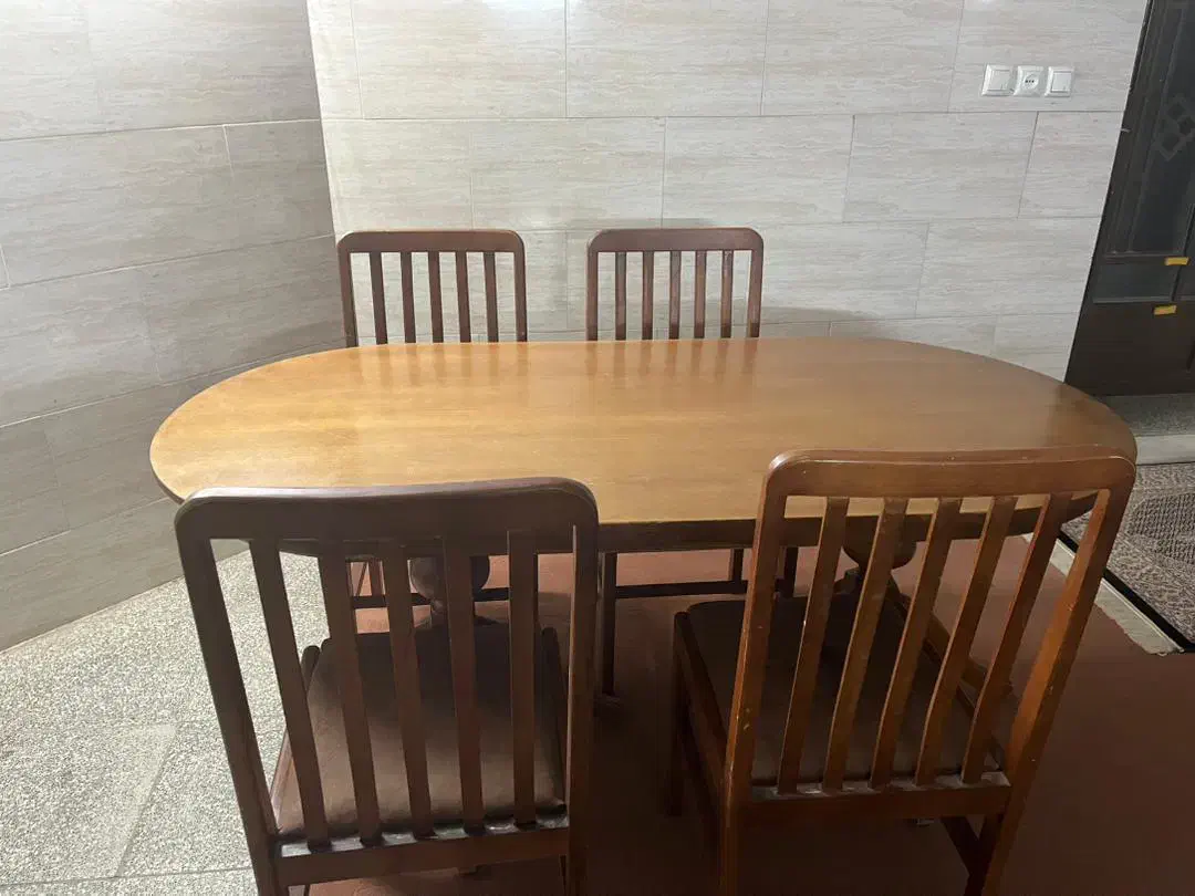 میز نهار خوری چهار نفره|میز و صندلی غذاخوری|یزد, |دیوار