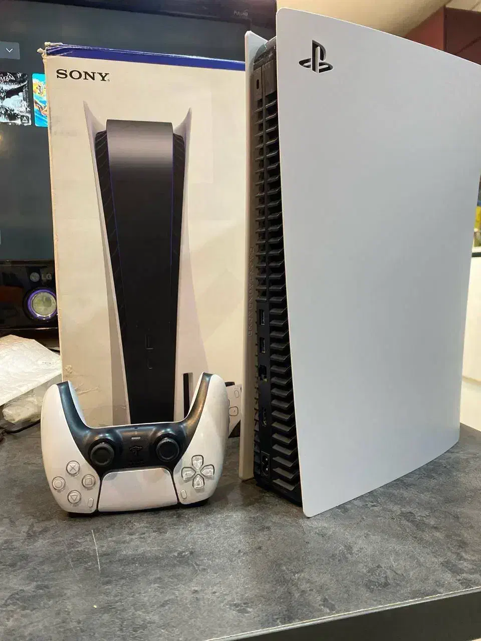 کنسول PS5 دیسک خور دو دسته با بازی|کنسول، بازی ویدئویی و آنلاین|سمنان, |دیوار