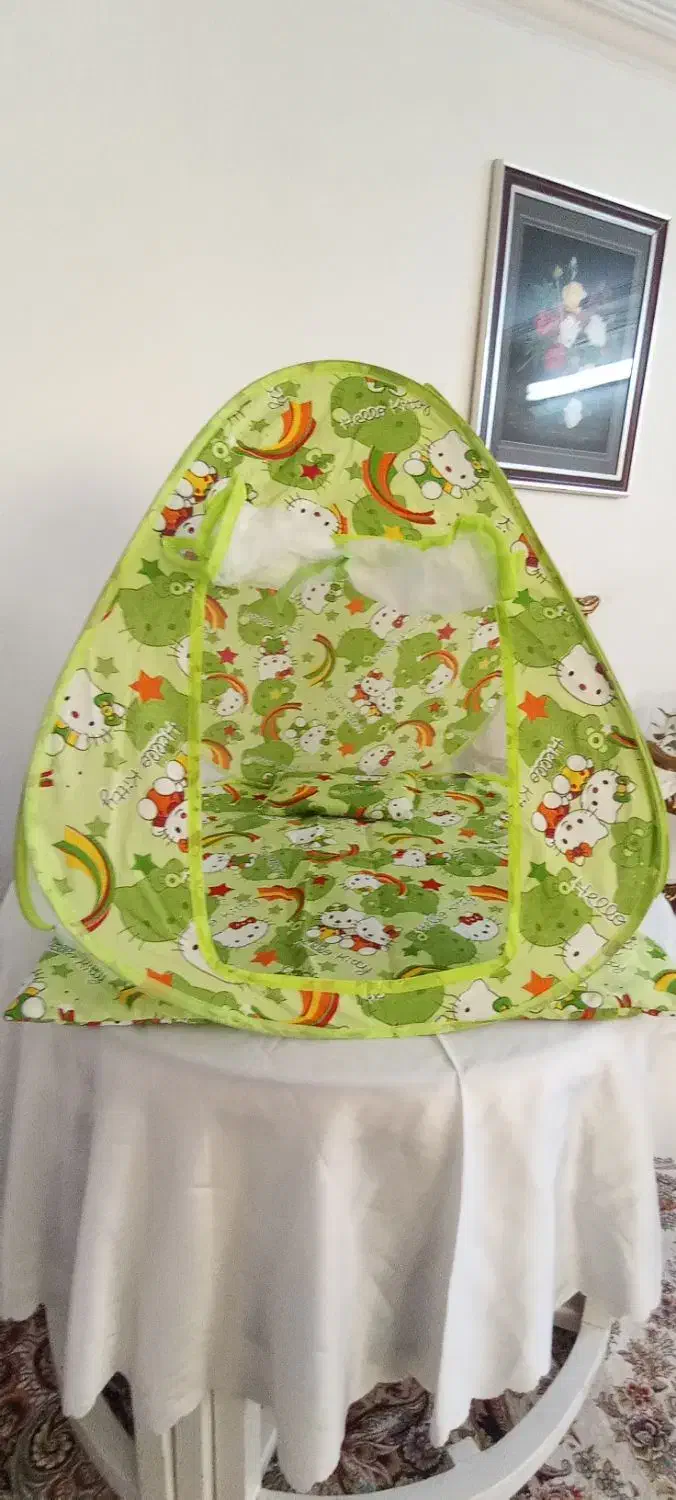 پشه بند نوزاد با تشک و بالشت|اسباب و اثاث بچه|ری, دیلمان|دیوار