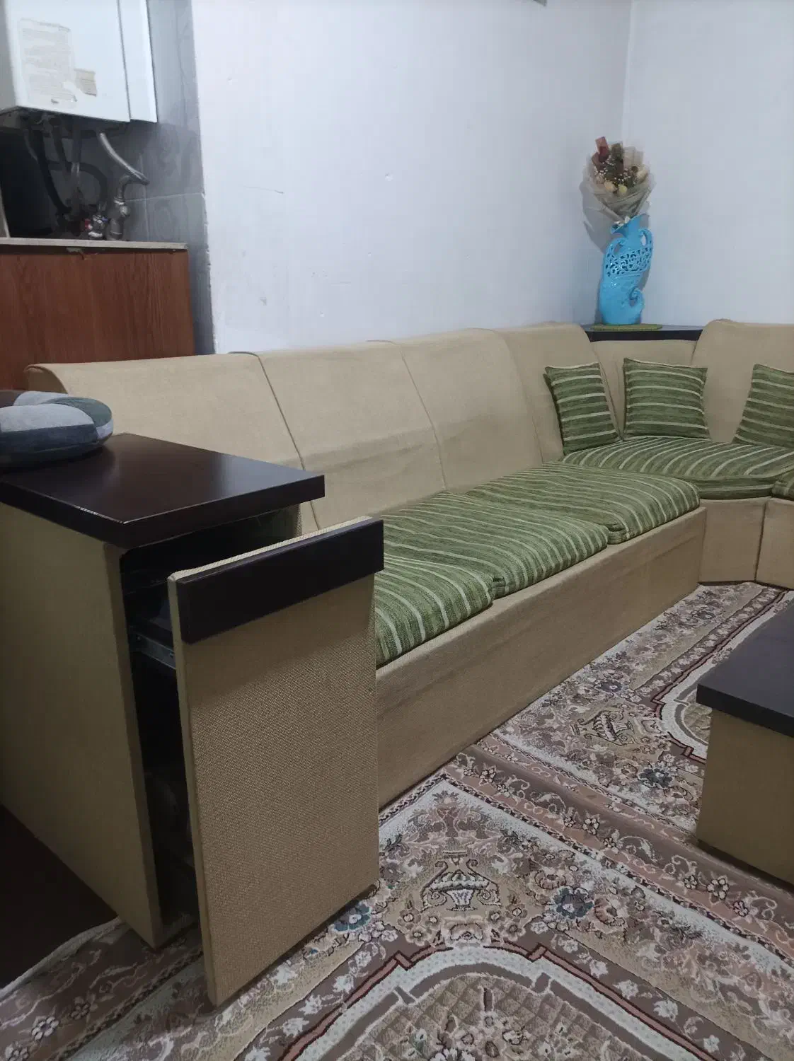 مبل ال|مبلمان خانگی و میز عسلی|بهار, |دیوار