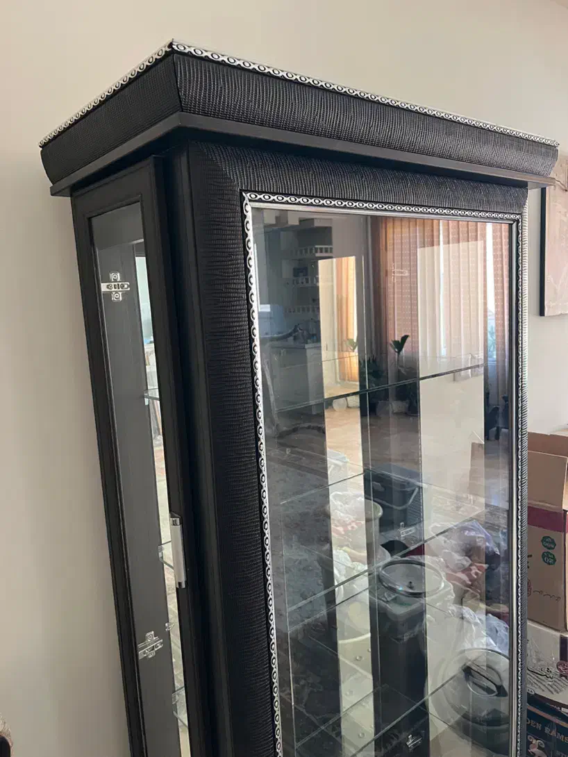 فروش بوفه در حد نو تمیز تمام چوب|بوفه، ویترین، کنسول|کاشان, صنعت|دیوار