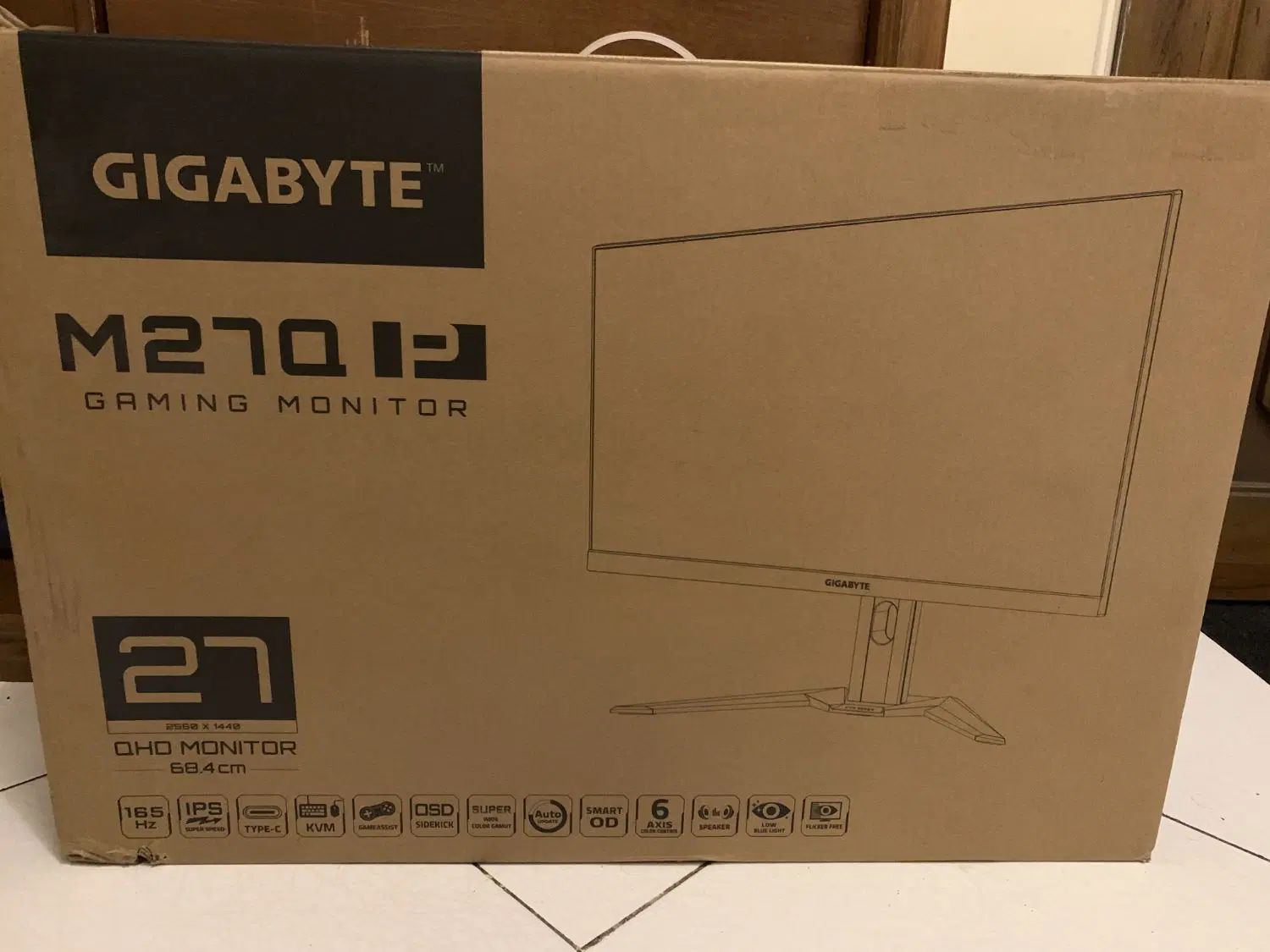 مانیتور 27 اینچ Gigabyte M27Q P (گرید A)|قطعات و لوازم جانبی رایانه|تهران, نظامی گنجوی (توانیر)|دیوار