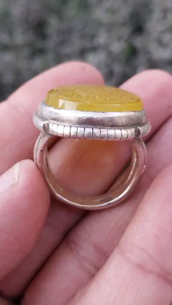 انگشتر نقره شرف شمس و حکاکی سوره اخلاص ۲۳ گرم|جواهرات|بندرعباس, |دیوار