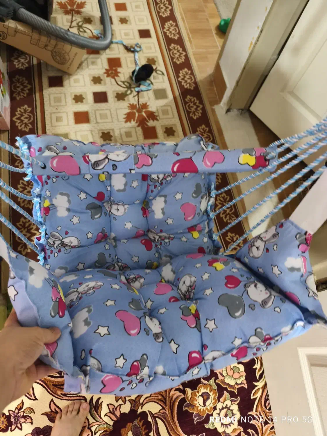 فروش تاب کودک پارچه ای صفر در حد نو|اسباببازی بچه|آستانه اشرفیه, |دیوار