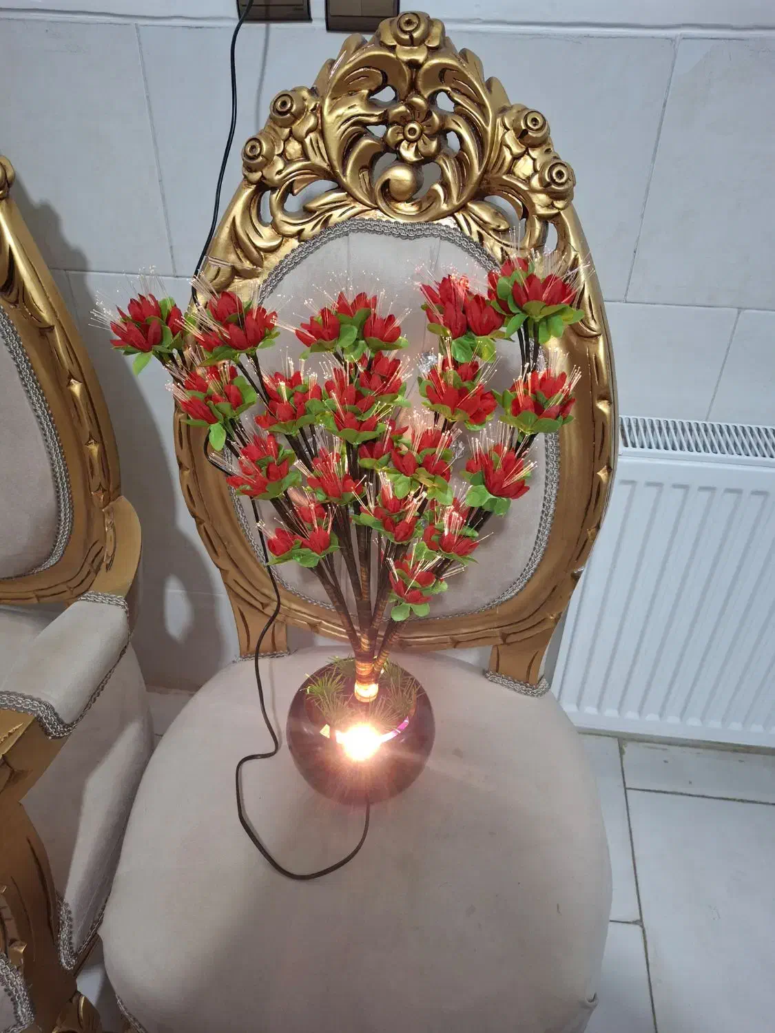 چراغ خواب گلدانی|چراغ خواب و آباژور|یزد, |دیوار
