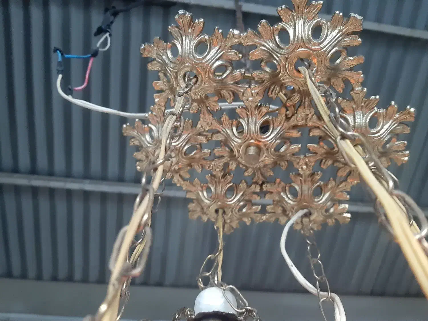 لوستر ۶ شعله برنز سنگین|لوستر و چراغ آویز|ارومیه, |دیوار