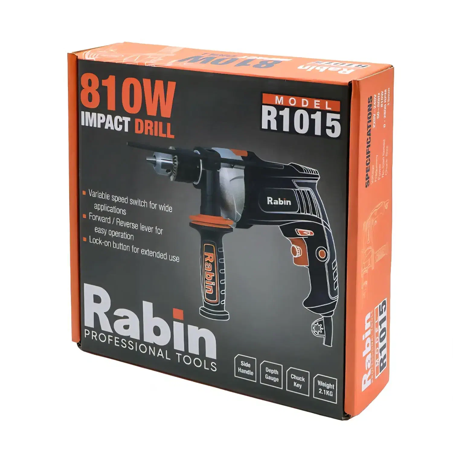 دریل چکشی13 رابین صنعتی نیم تنه فلز گیربکس گارانتی|ابزارآلات|هشتگرد, شهرک راه آهن|دیوار