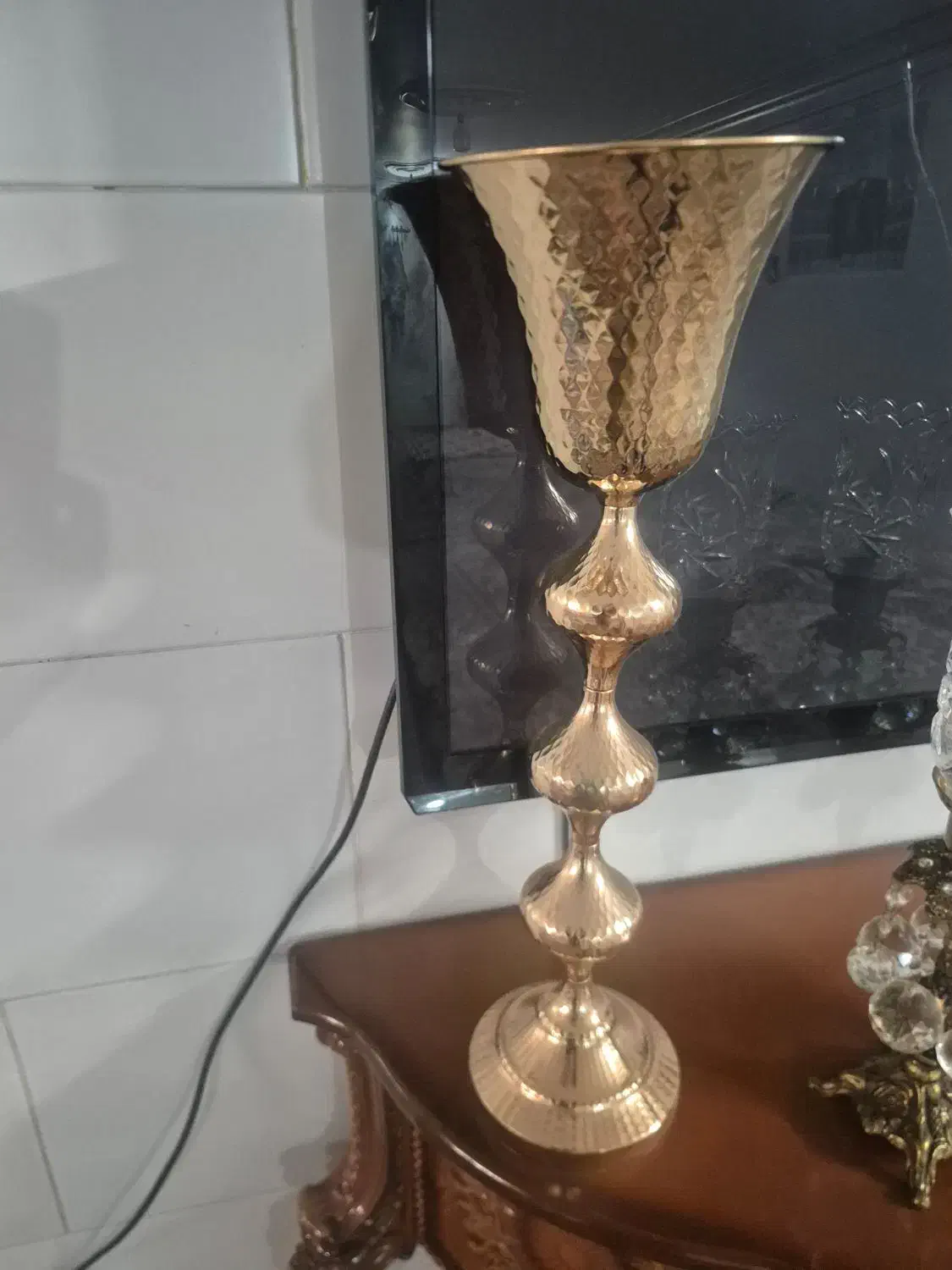 شمعدانی برنج|صنایع دستی و سایر لوازم تزئینی|بروجرد, |دیوار