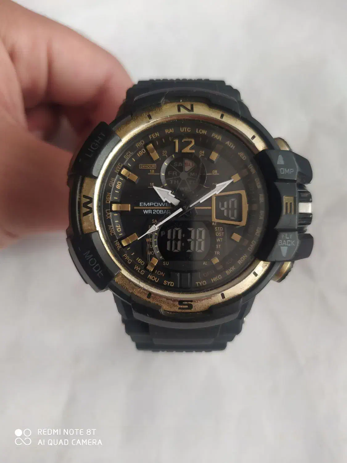 ساعت امپاور جی شاک مشکی طلایی|ساعت|صدرا-فارس, فاز ۱|دیوار