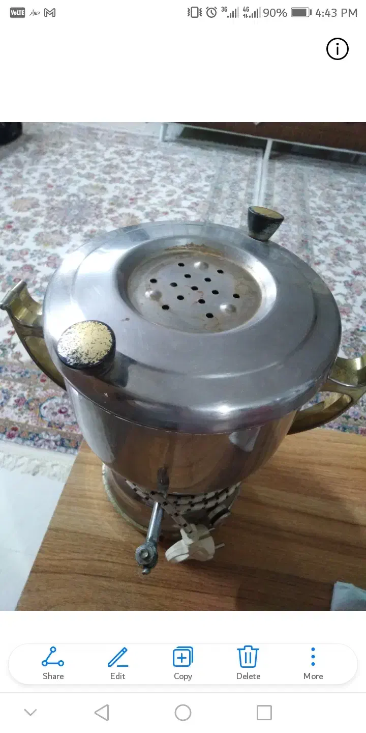 سماور 4 لیتری جنس قدیمی عتیقه|سماور، چایساز، قهوهساز|مشهد, هنرور|دیوار