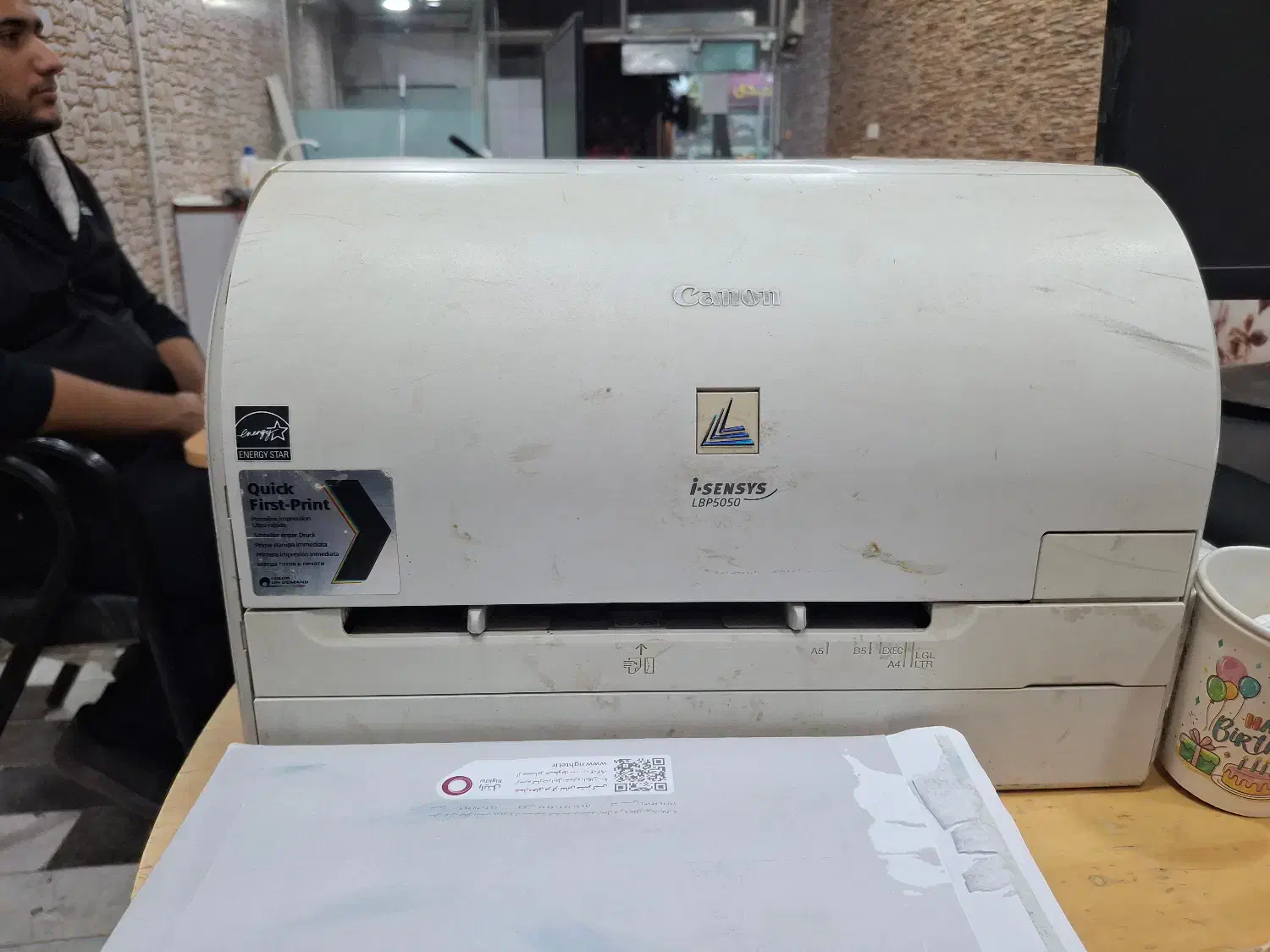 پرینتر رنگی canon5050|پرینتر، اسکنر، کپی، فکس|قائن, |دیوار