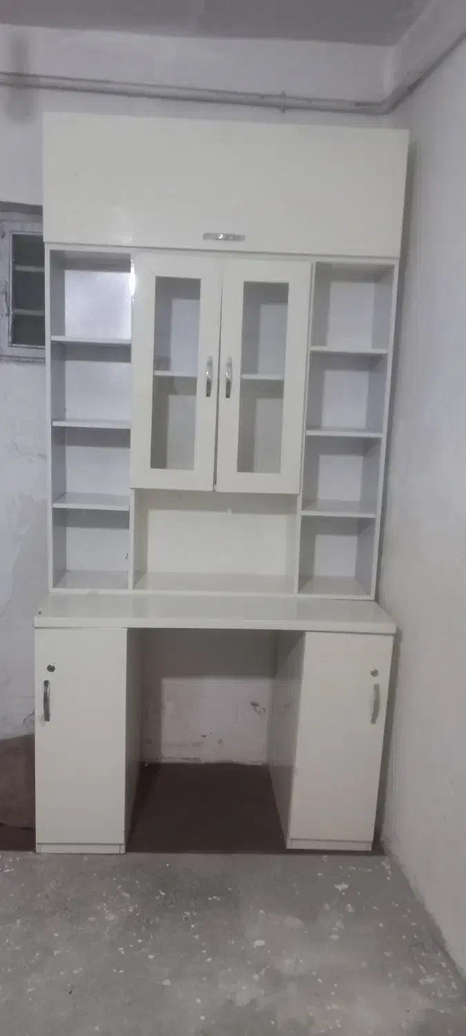 کتابخانه سه حالته تمام ام دی اف|کتابخانه، شلف، قفسههای دیواری|اهر, |دیوار