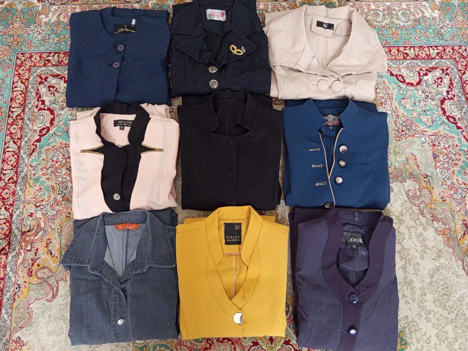 مانتو زنانه 9 عدد همه باهم این قیمت|لباس|مشهد, شهید رضوی|دیوار