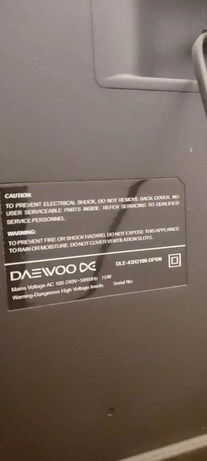 تلویزیون led دوو ۴۳ اینچ|تلویزیون و پروژکتور|محمدشهر, شهرک نگین|دیوار