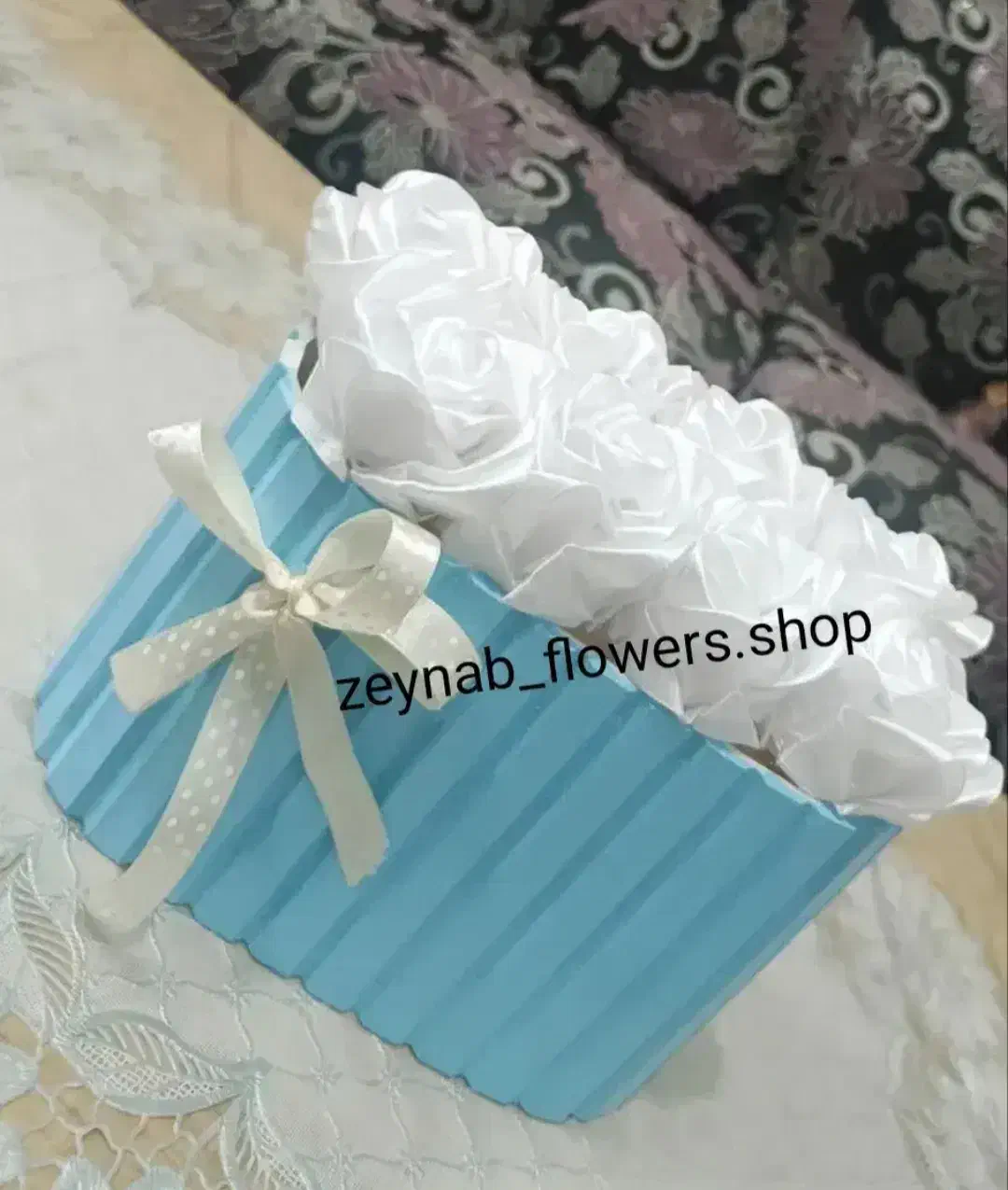 گـل روبــانـی|گل مصنوعی|گناباد, |دیوار