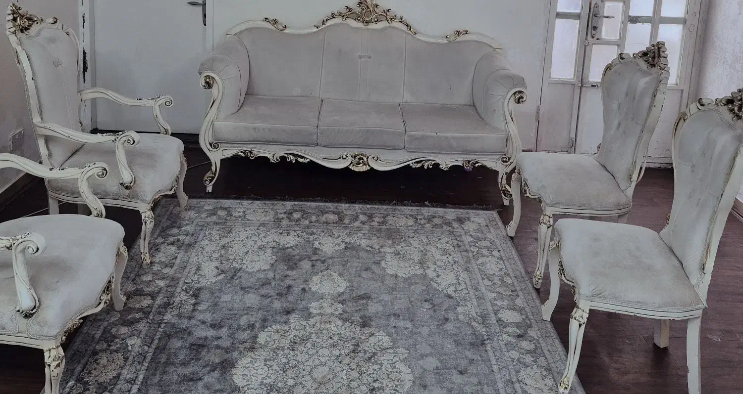 مبل نیمه کلاسیک|مبلمان خانگی و میز عسلی|امیدیه, |دیوار