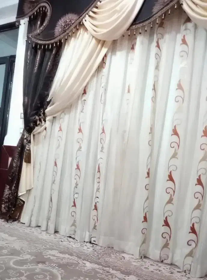 پرده سلطنتی منزل|پرده، رانر، رومیزی|شیراز, شهرک فرزانگان|دیوار