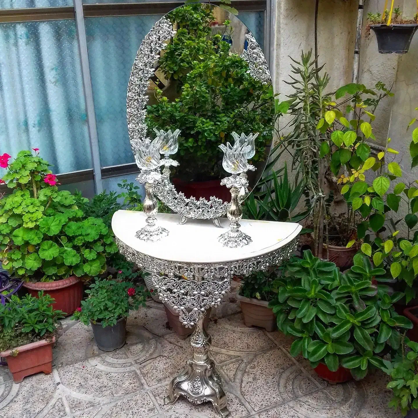 آینه شمعدان|آینه|نجف‌آباد, دانش|دیوار