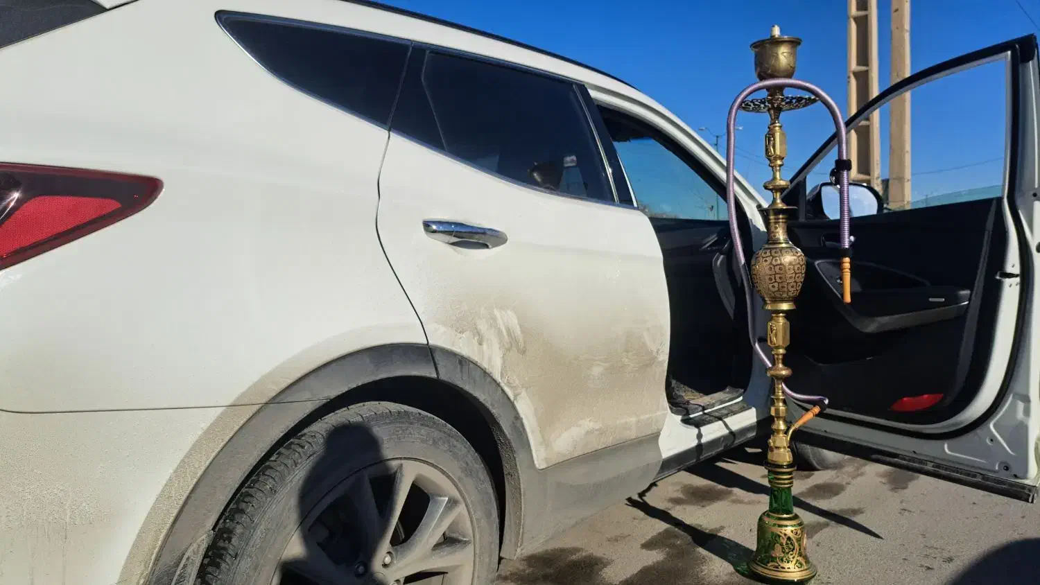 قلیان برنجی عتیقه|کلکسیون اشیاء عتیقه|تهران, زعفرانیه|دیوار