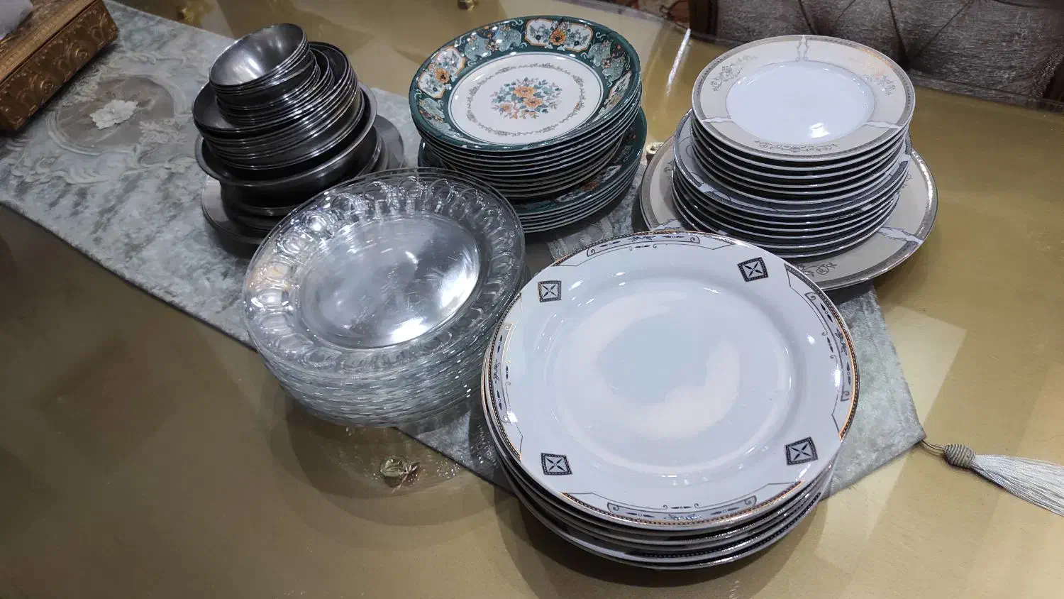 پلوخوری چینی وسرویس استیل وملامین|ظروف سرو و پذیرایی|قرچک, میرزائی جنوبی|دیوار