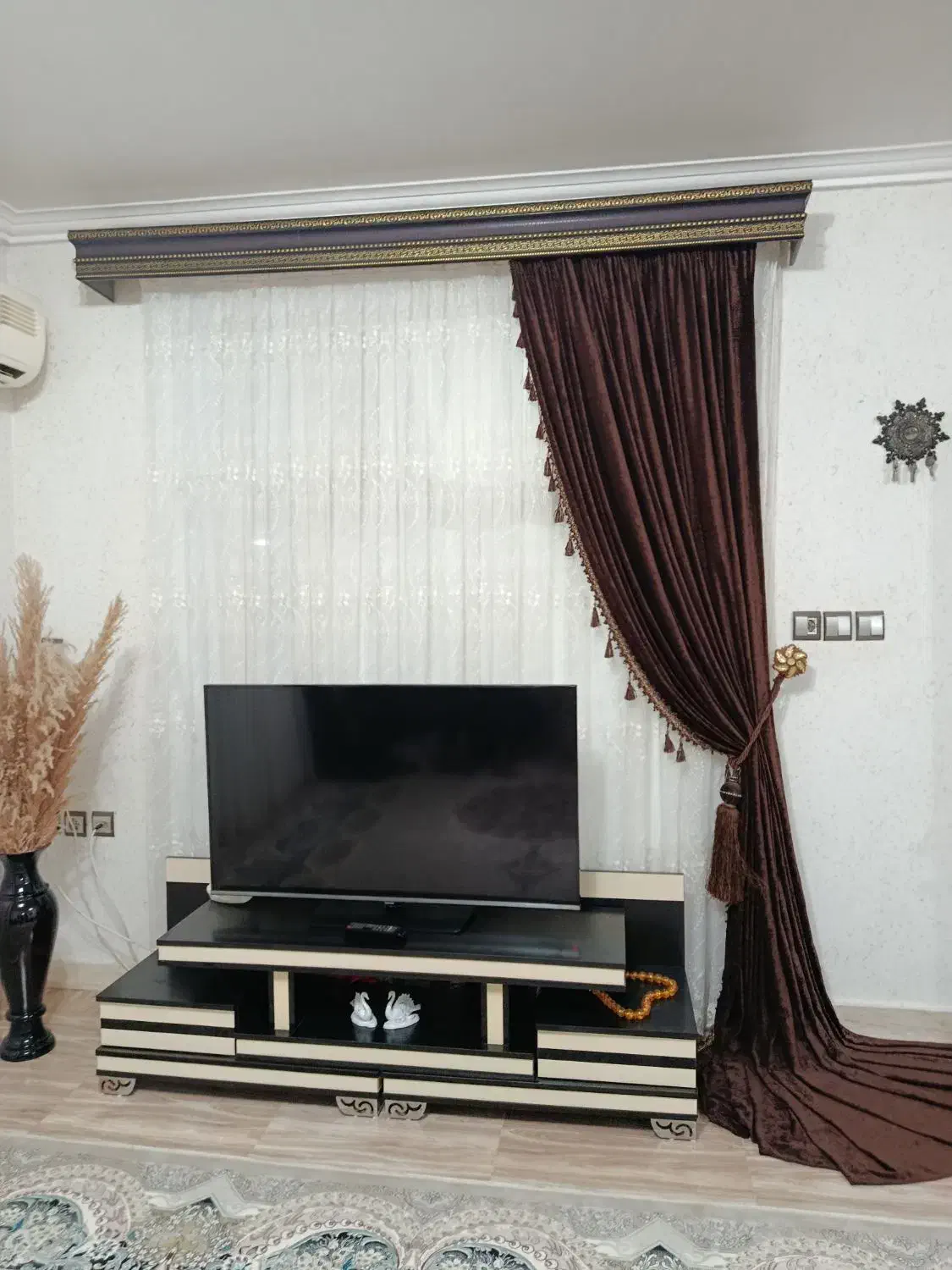 دوعدد پرده|پرده، رانر، رومیزی|رضوانشهر, |دیوار