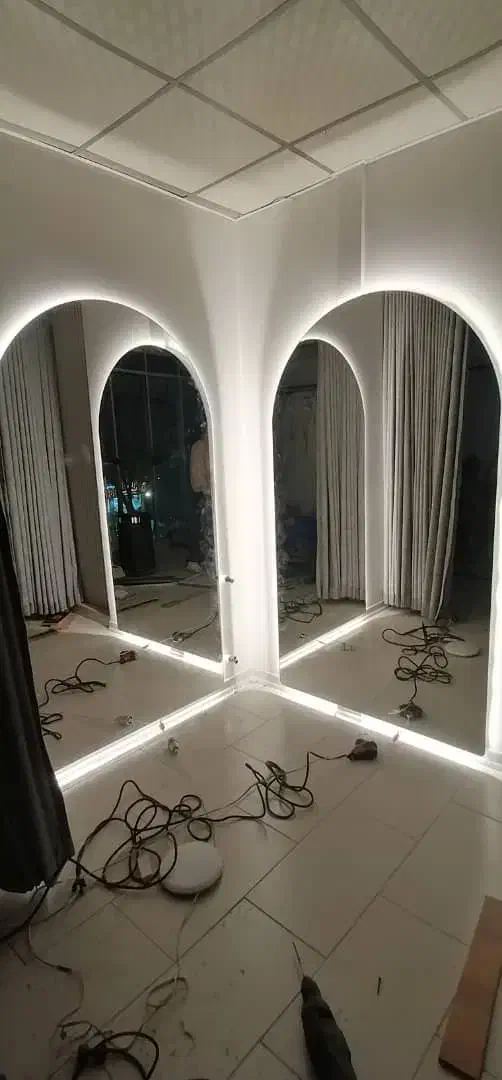 آینه دفرمه،بکلایت،قابدار،پایه دار،دکوراتیوصورتشویی|آینه|کرج, شاهینویلا|دیوار