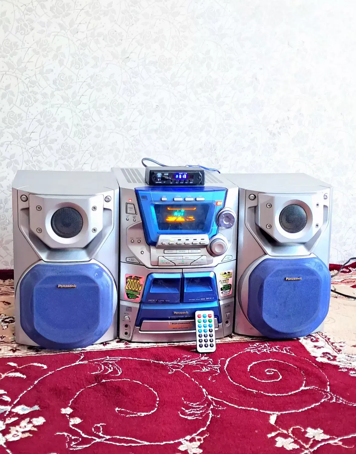 پاناسونیک فلشخور بلوتوث دار در حد نو|سیستم صوتی خانگی|اردبیل, |دیوار