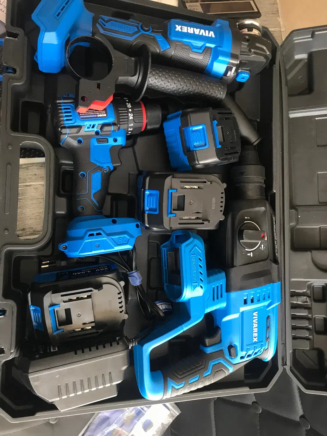 کیت دریل شارژی مینی فرز شارژی و دریل سه کاره شارژی|ابزارآلات|میبد, |دیوار