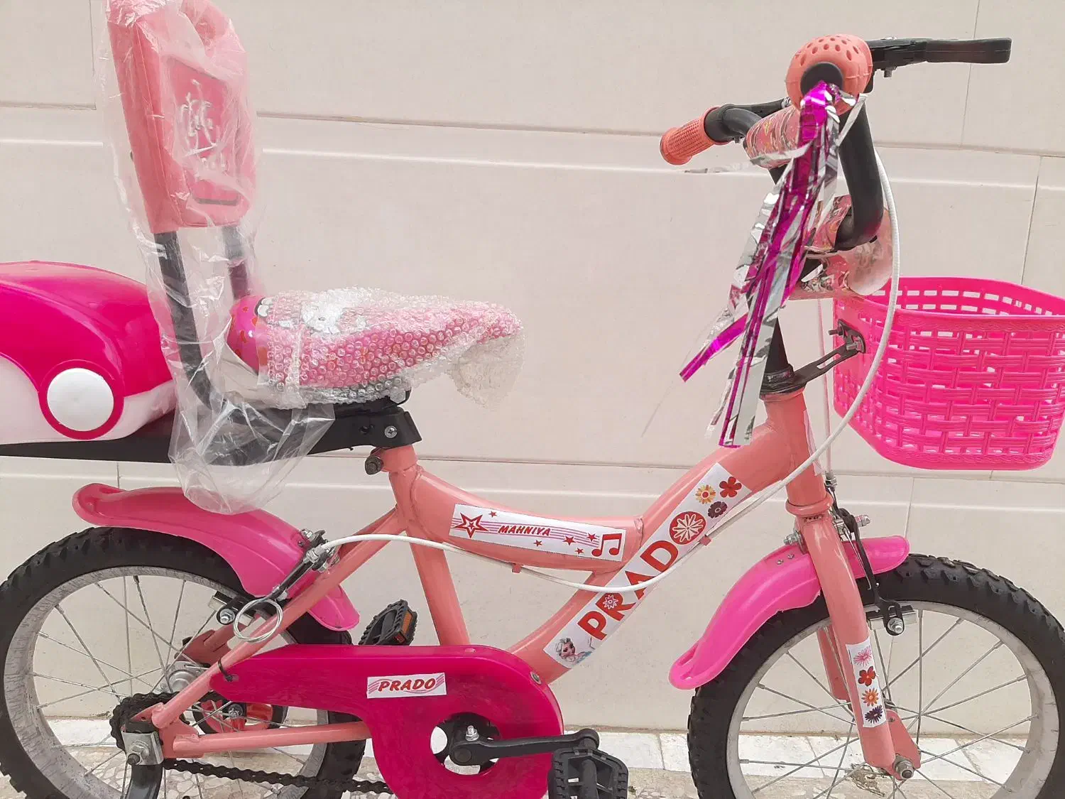 دوچرخه سایز ۱۶ صورتی|دوچرخه، اسکیت، اسکوتر|قم, شاه ابراهیم|دیوار